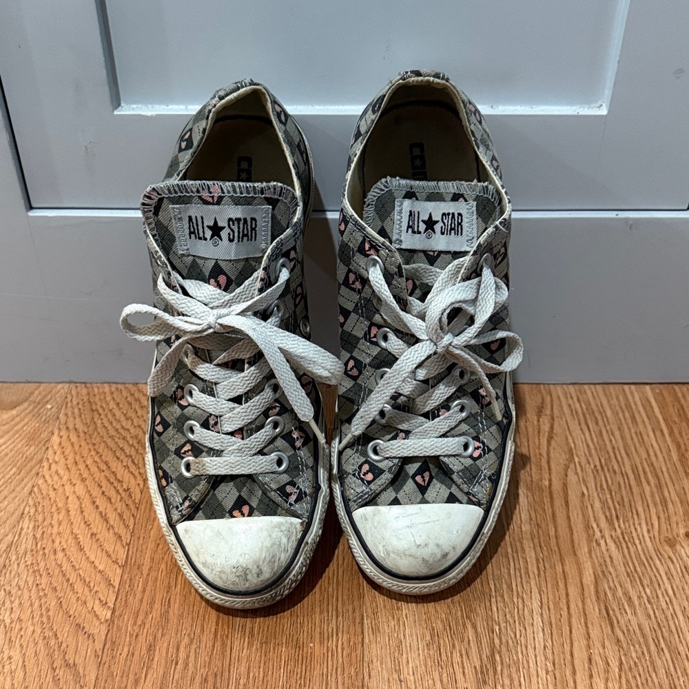 All Star Women's Patterned Sneakers - Black and White